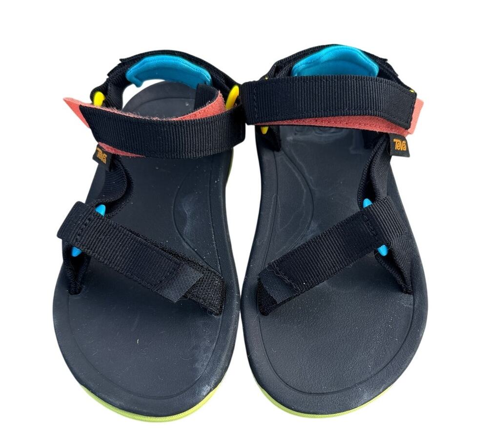 Boys Teva Sandals - Black/Green/Blue/Orange - Size 13 (youth)